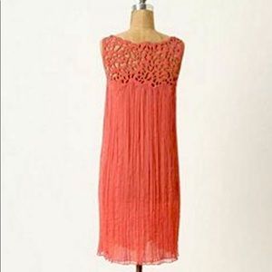 Anthro Rohit GandhiRahul Khanna Chiffon Lace Dress